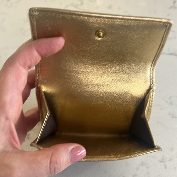 Coach wallet brown with gold leather EUC - Picture 7 of 11